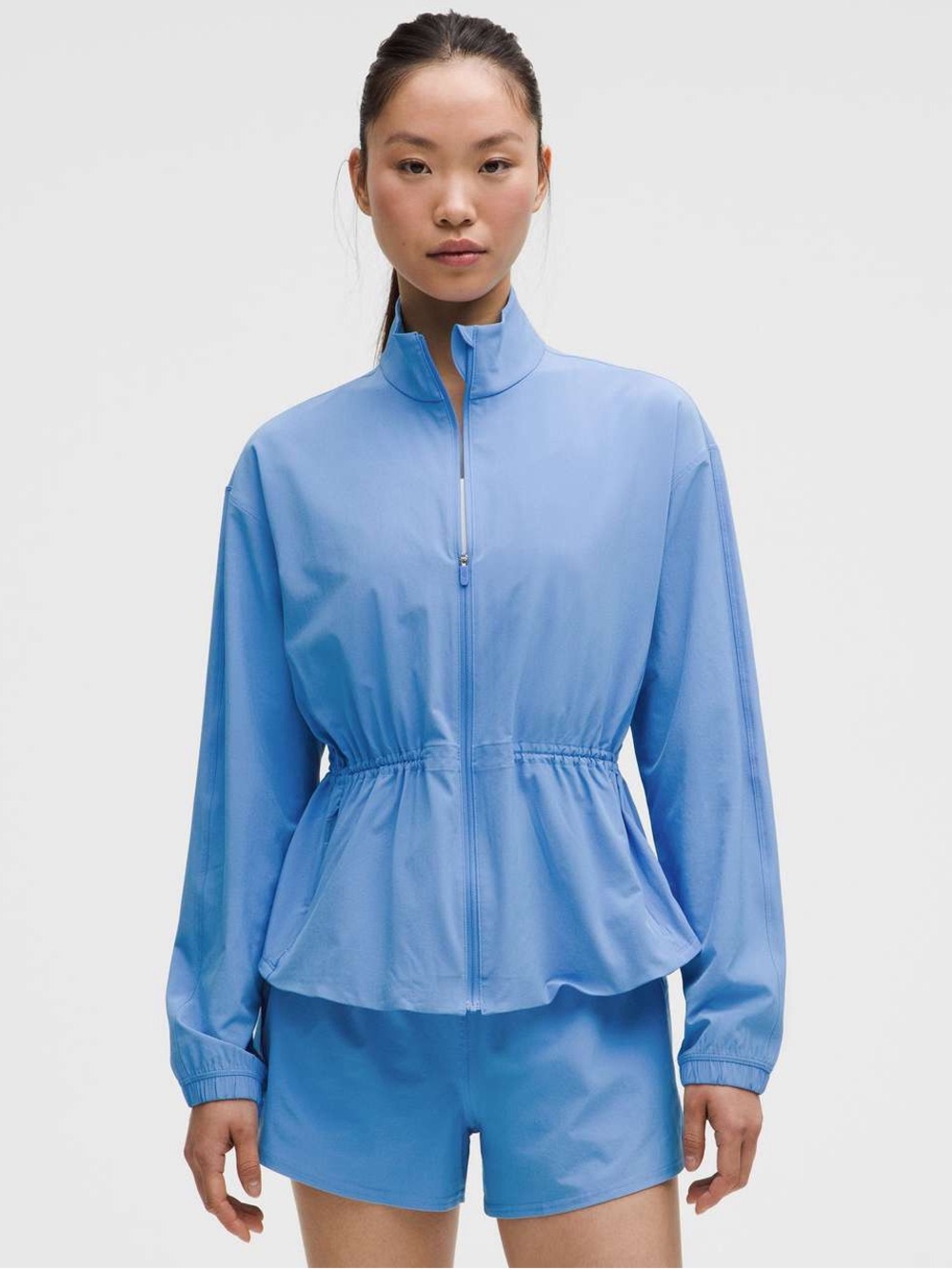 lululemon athletica Blue Lightweight Zip Bomber Jacket